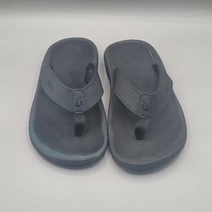 OluKai Ohana Black Synthetic Flip Flop Casual Beach Sandals Women Sz UK43/10M US